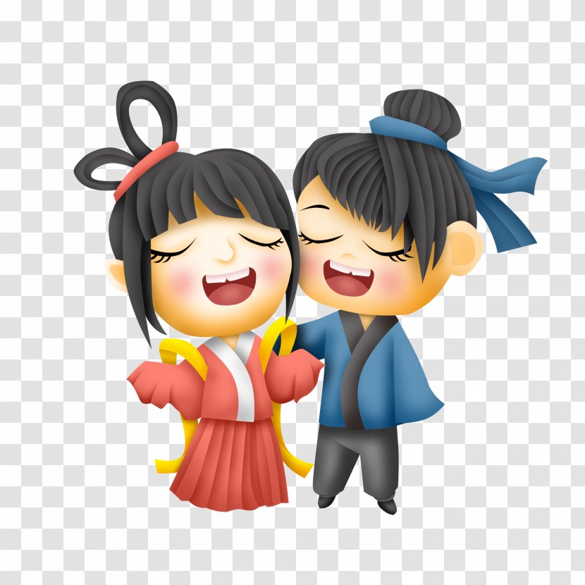 Illustration The Cowherd And Weaver Girl Qixi Festival Zhi Nu Eurasian Magpie - Smile - Boyero De Appenzell Transparent PNG