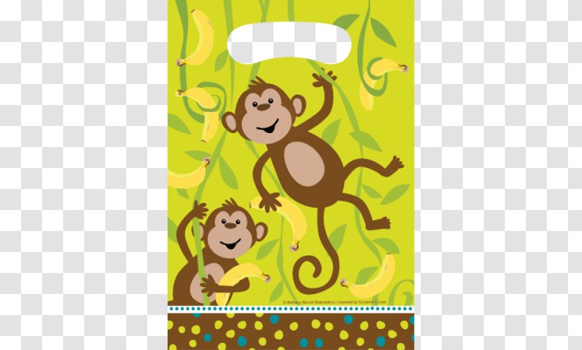 Party Favor Bag Monkey Baby Shower - Banquet Transparent PNG