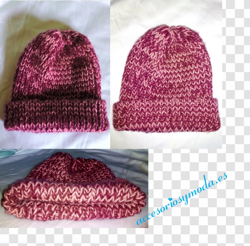 Beanie Knit Cap Crochet Magenta - Knitting Transparent PNG