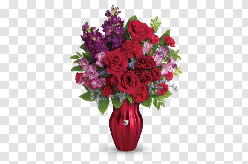 Floristry Teleflora Flower Delivery Bouquet - Cartoon - Youtube Bling Vases Transparent PNG
