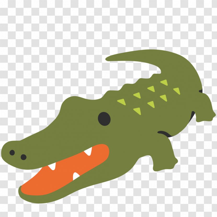 Crocodile Alligator Reptile Emoji Text Messaging - Sticker Transparent PNG