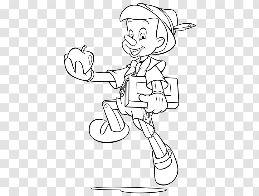 The Adventures Of Pinocchio Geppetto Figaro Coloring Book - Frame Transparent PNG