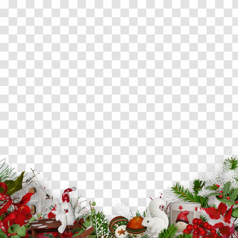 Christmas Floral Design - Floristry - Lovely Decoration Transparent PNG