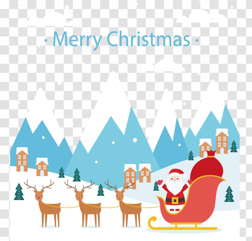 Santa Claus Reindeer Christmas Eve Swedish Festivities - Illustration Transparent PNG