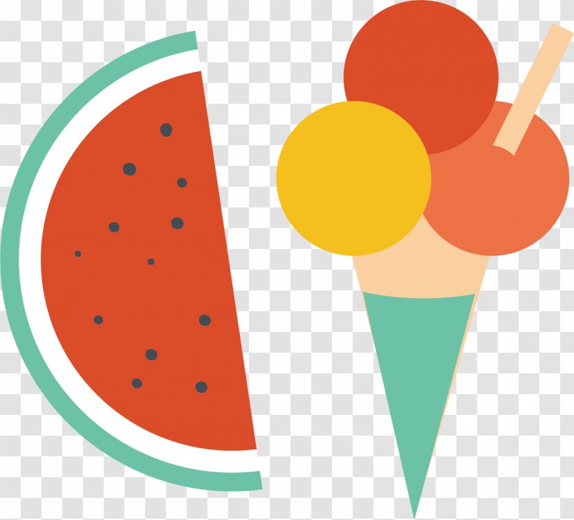 Ice Cream Watermelon Clip Art - Jpeg Network Graphics - Vector Material Transparent PNG