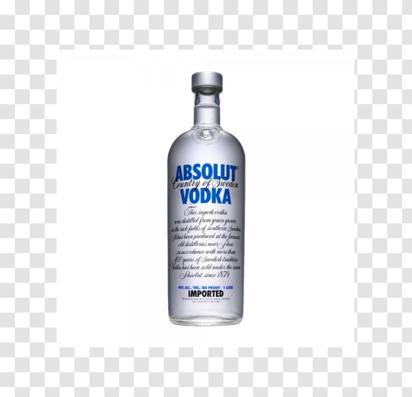 Absolut Vodka Liquor Alcoholic Drink Whiskey - Martini Transparent PNG