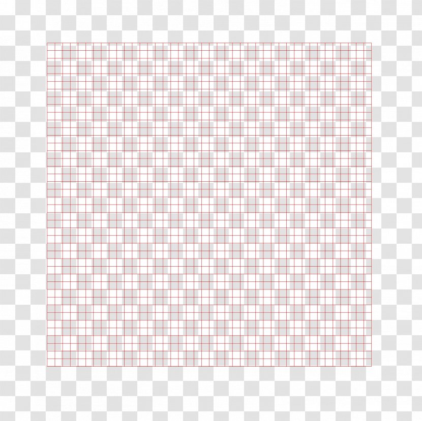 Vector Red Square Grid Lines - Placemat - Pink Transparent PNG