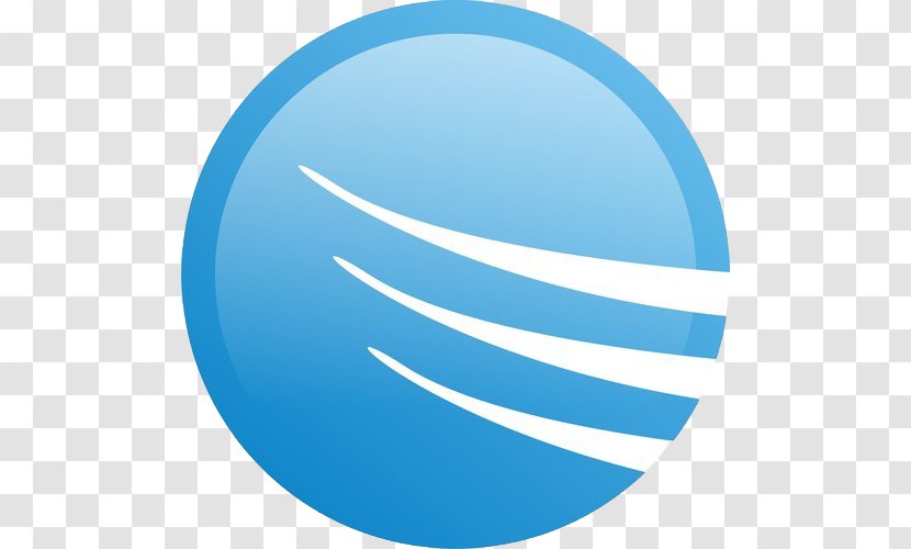 Logo Circle Font - Azure Transparent PNG