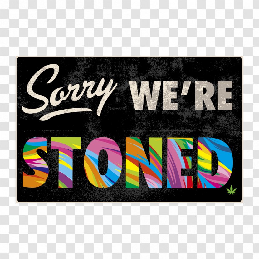 Cannabis Smoking Blacklight Poster - Printing - Sorry We're Closed Transparent PNG