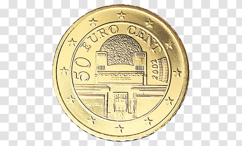 50 Cent Euro Coin Coins - Currency Transparent PNG