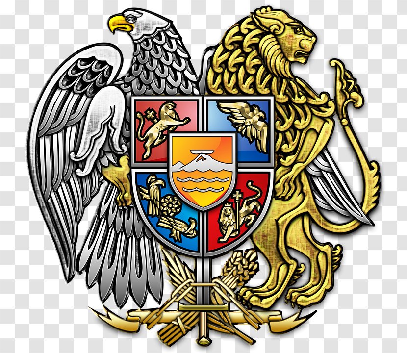 First Republic Of Armenia 100th Anniversary The Armenian Genocide Yerevan Kingdom United - Crest - Coat Arms Transparent PNG