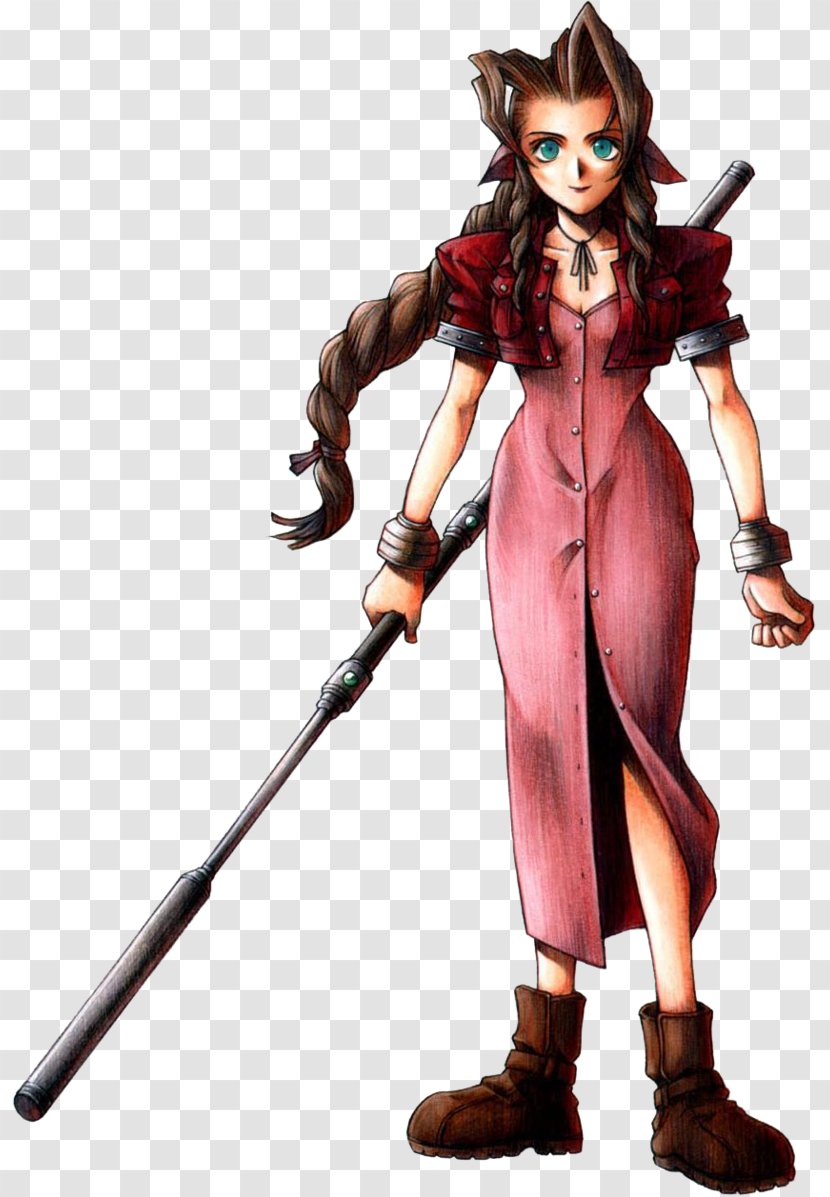 Crisis Core: Final Fantasy VII Before Crisis: Dirge Of Cerberus: Aerith Gainsborough - Costume Design - Tetsuya Naito Transparent PNG