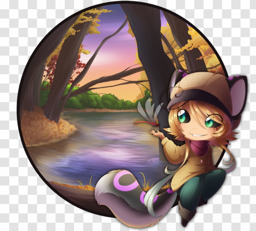 Fairy Cartoon Desktop Wallpaper Violet - Heart - Lakeside Trees Transparent PNG