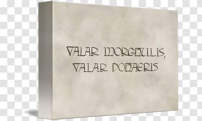 Paper Valar Dohaeris Morghulis Gallery Wrap Canvas - Printing Transparent PNG