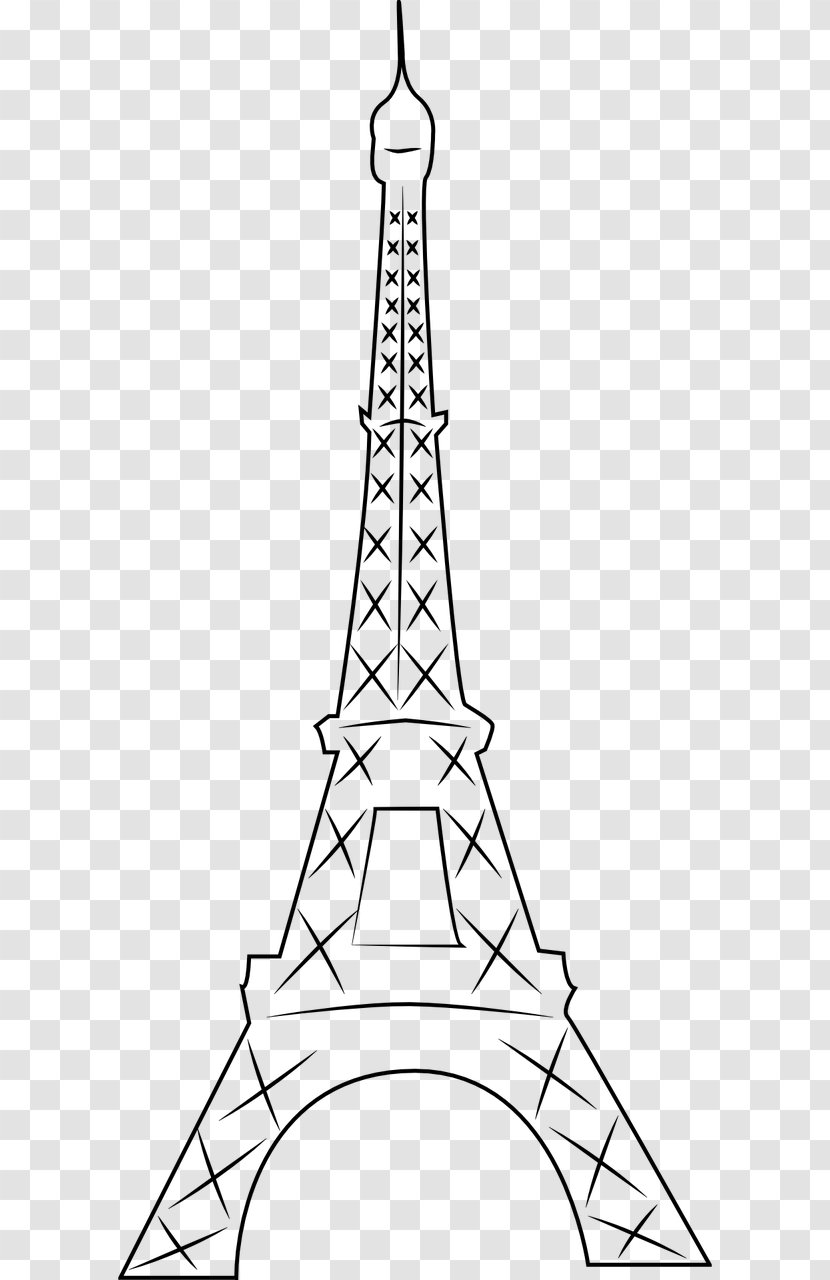 Eiffel Tower Drawing Coloring Book - Area Transparent PNG