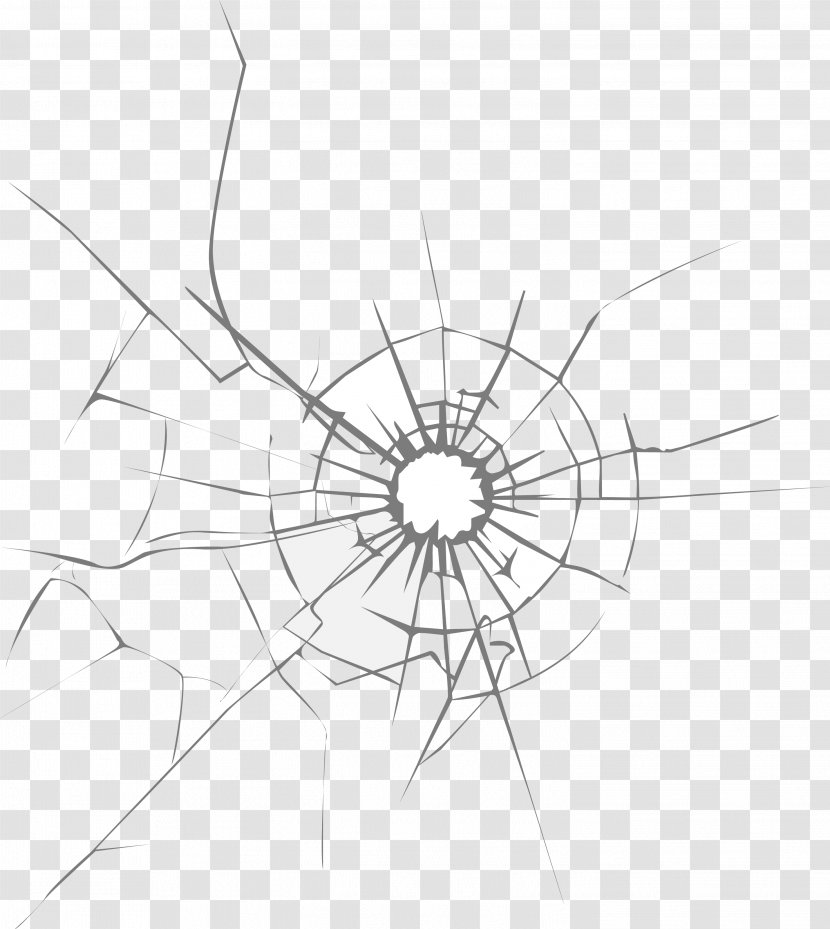Glass Adobe Illustrator - Drawing - Hand Painted Hit Crack Vector Transparent PNG