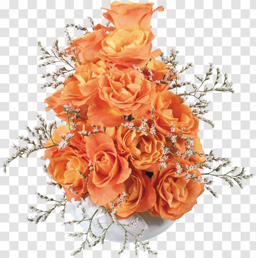 Flower Bouquet Rose Desktop Wallpaper Carnation - Peach - Orange Transparent PNG