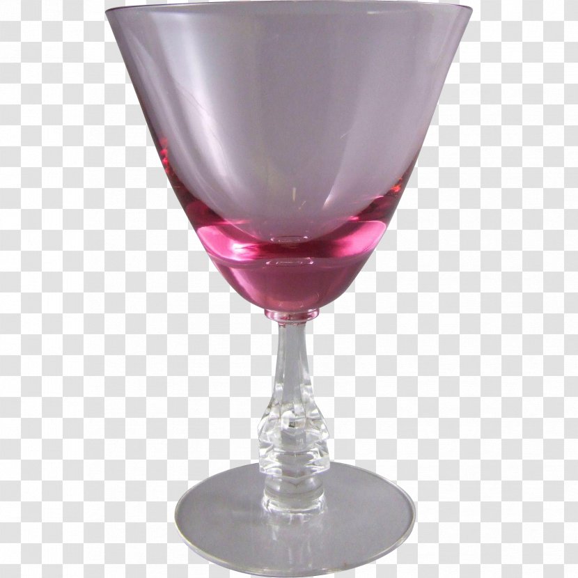 Wine Glass Pink Lady Champagne Martini Cocktail - Wisteria Transparent PNG