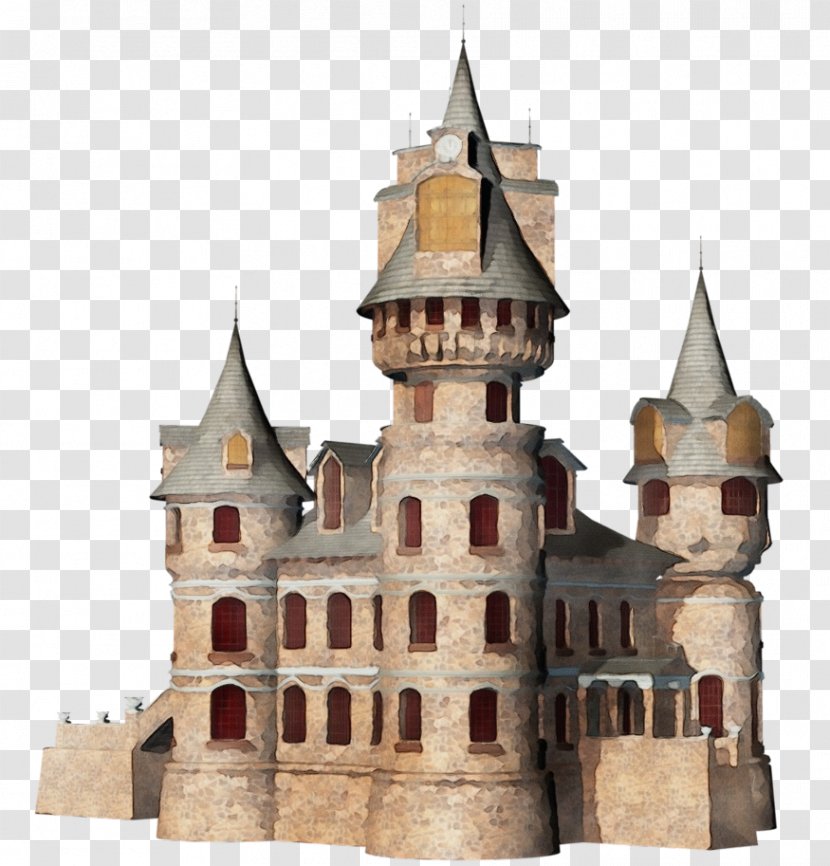 Landmark Medieval Architecture Castle Turret Steeple - Spire Building Transparent PNG
