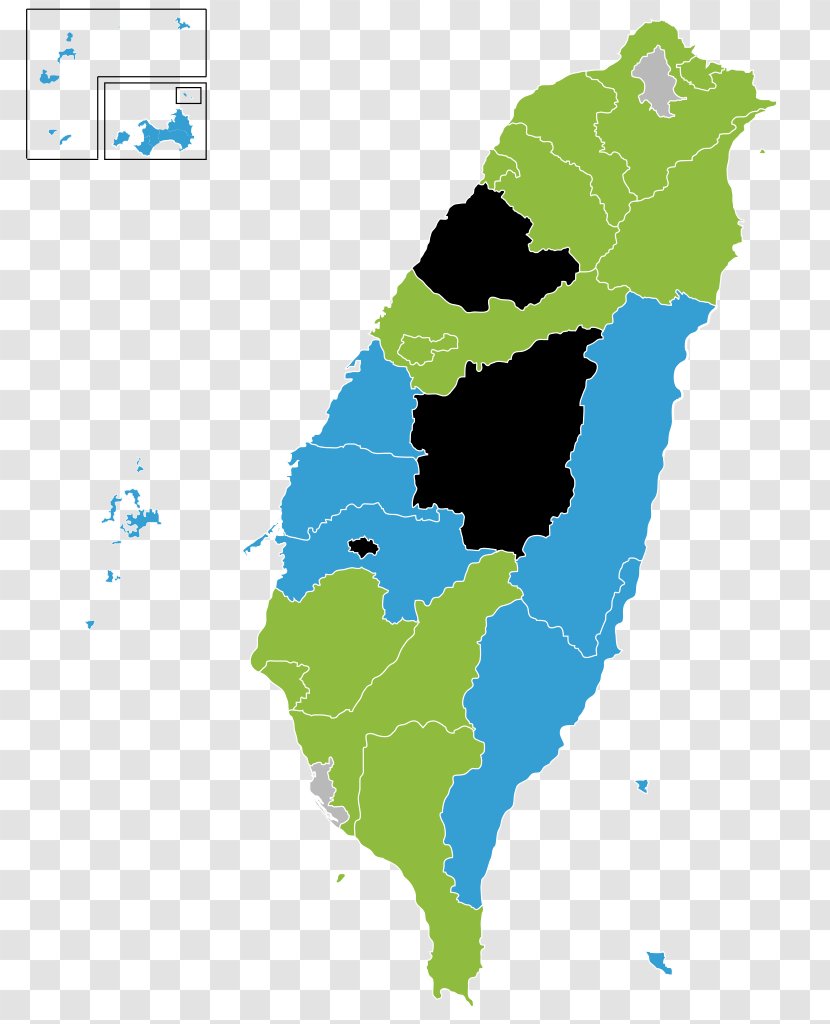 Taiwanese Local Elections, 2018 Map Taiwan General Election, 2016 Vector Graphics - City Transparent PNG