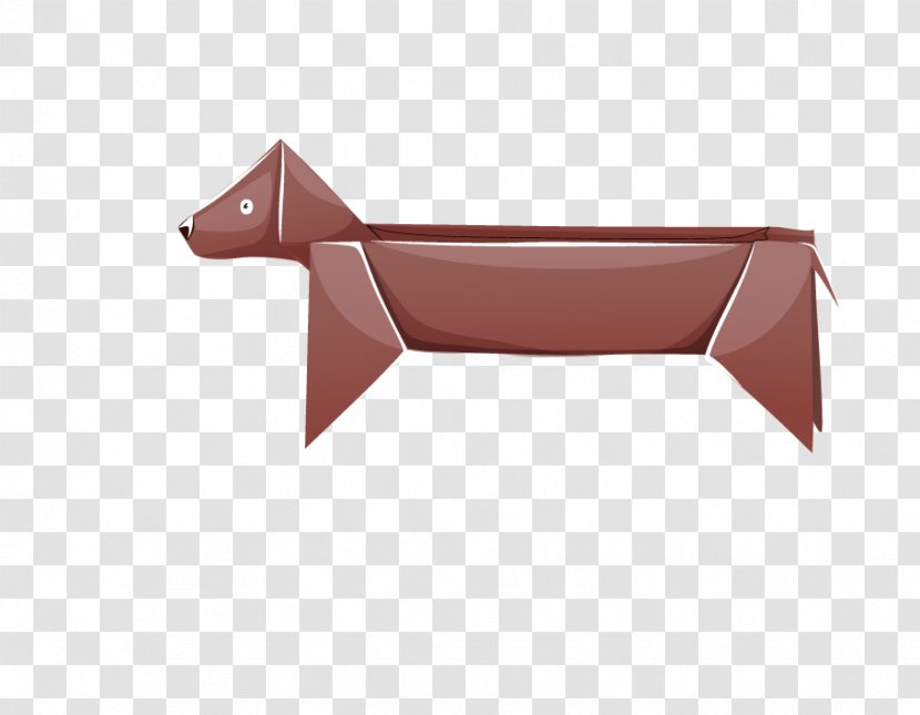 Dog Origami Paper Puppy Transparent PNG