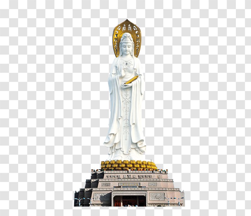Guan Yin Of The South Sea Sanya Guanyin District Nīlakaṇṭha Dhāraṇī Buddhahood - Stone Carving - Buddhism Transparent PNG