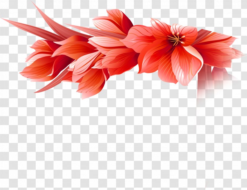 Lilium Flower Nosegay - Dahlia - Red Lily Bouquet Transparent PNG