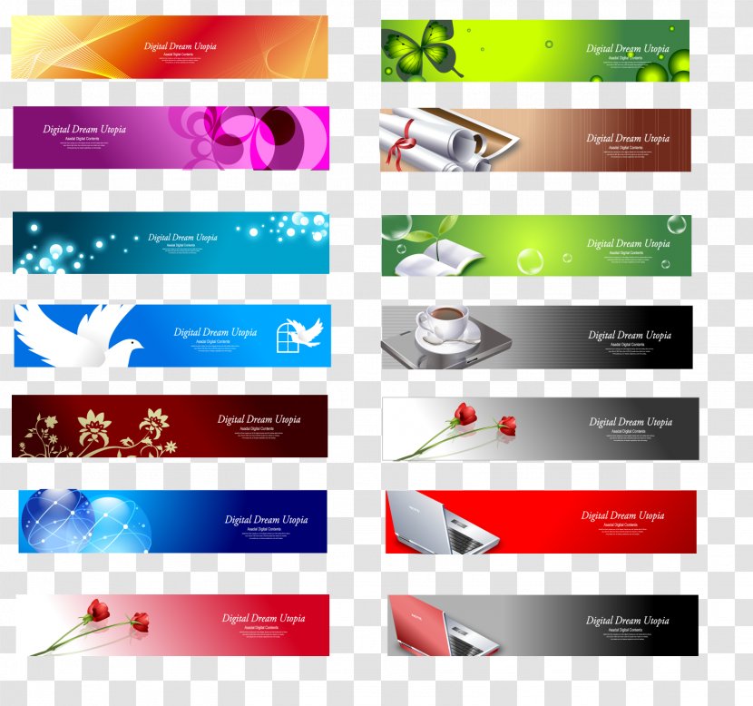 Web Banner Design Advertising - Header Transparent PNG