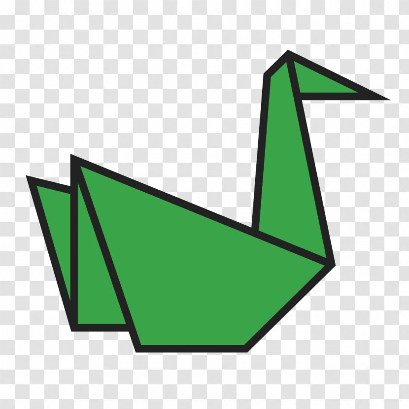 Origami Line Angle Clip Art - Leaf - Mindful Transparent PNG