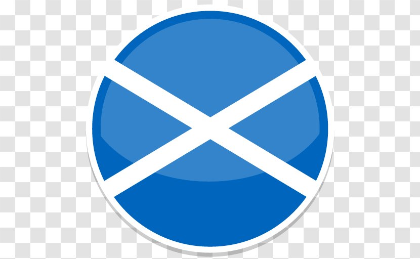 Blue Area Symbol Brand - Flag Of Scotland Transparent PNG