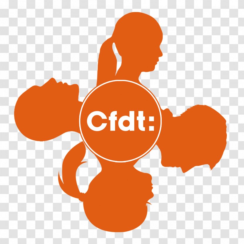 French Democratic Confederation Of Labour Trade Union CFDT Sante Sociaux Représentant Syndical General - Logo - Theme Transparent PNG
