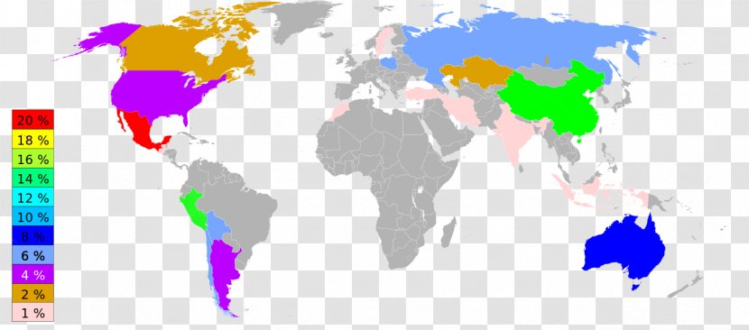 World Map United States Mapa Polityczna - Globe Transparent PNG