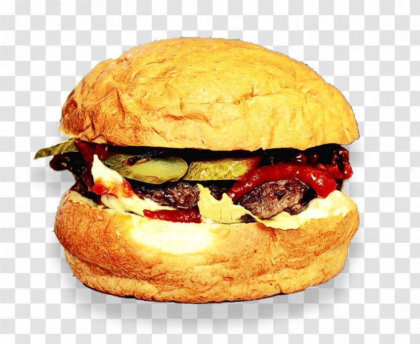 Hamburger - Dish - Bun Fast Food Transparent PNG