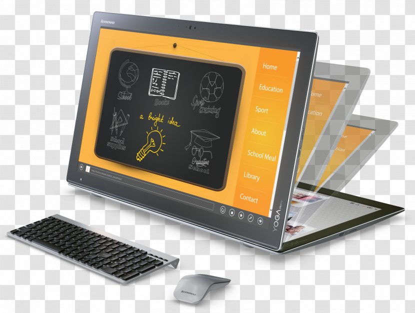 Lenovo IdeaCentre Horizon IdeaPad Yoga 13 Laptop All-in-one - Allinone Transparent PNG