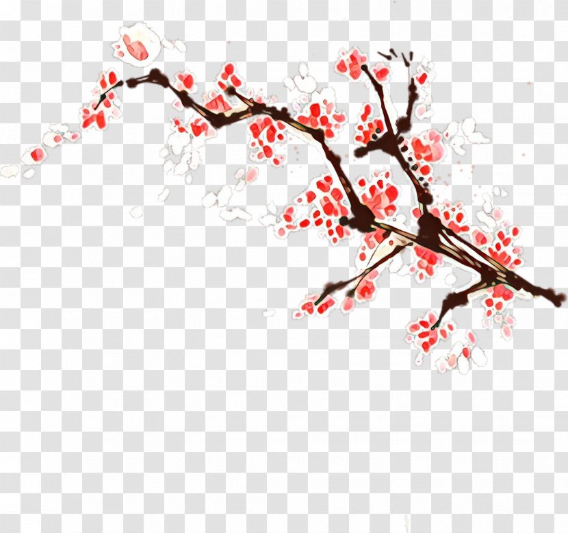 Cherry Blossom - Tree Twig Transparent PNG