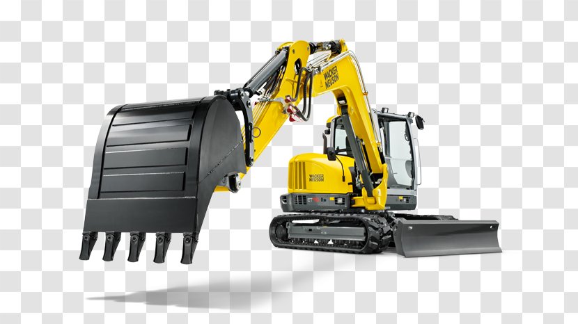 Bulldozer Excavator Wacker Neuson Heavy Machinery - Compact - Crawler Transparent PNG