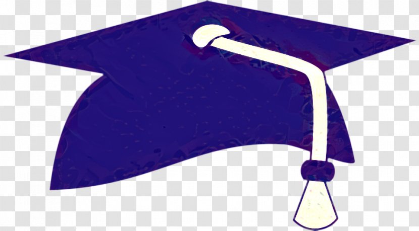 Graduation Cap - Mortarboard - Electric Blue Purple Transparent PNG