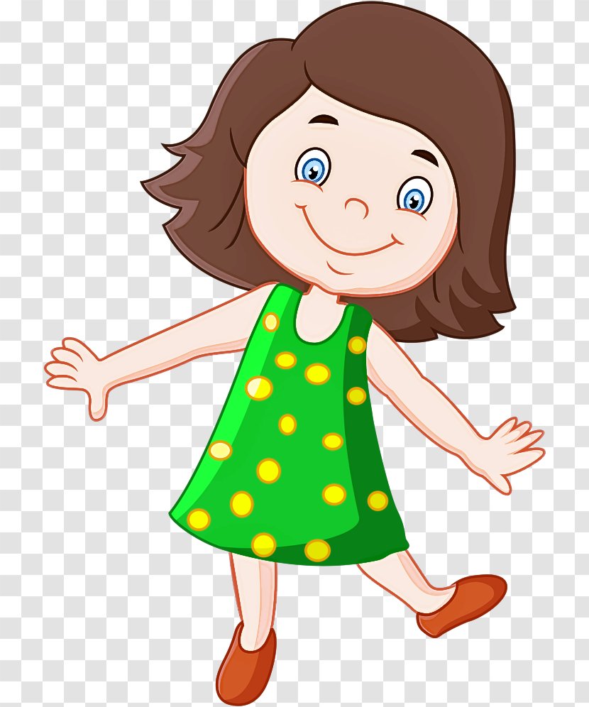 Cartoon Clip Art Brown Hair Animation Fictional Character - Style Child Transparent PNG