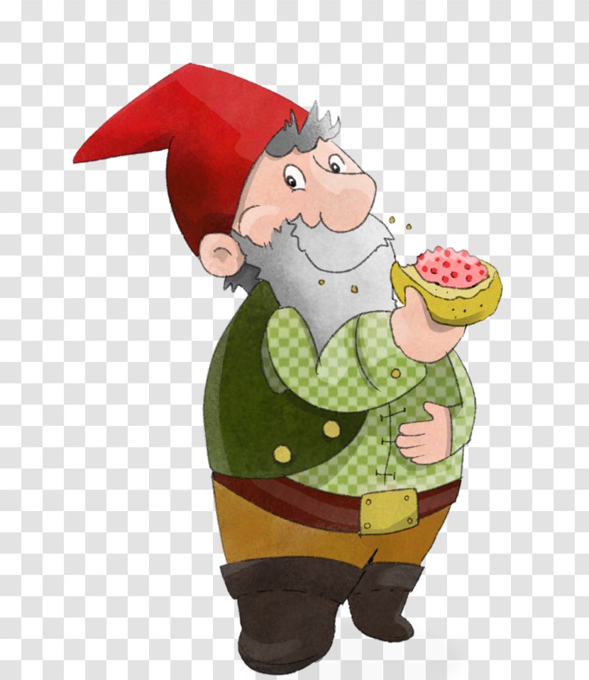 Twist Bread Dwarf Breakfast Garden Gnome Santa Claus - Typo Transparent PNG