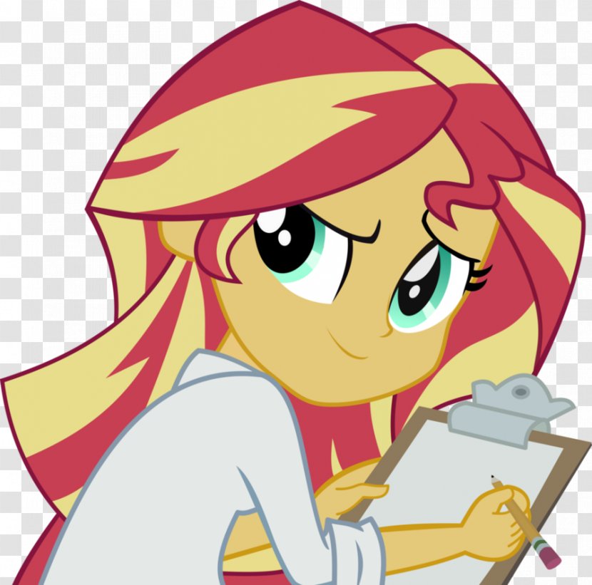 Sunset Shimmer Science Scientist Equestria Research - Silhouette Transparent PNG