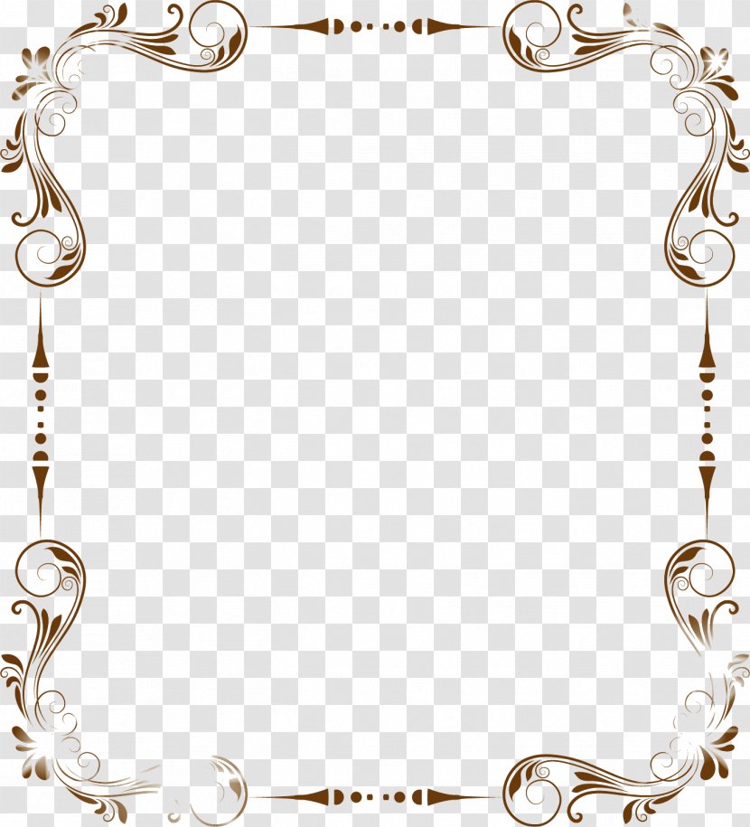Decorative Arts - Body Jewelry - Brown Frame Transparent PNG