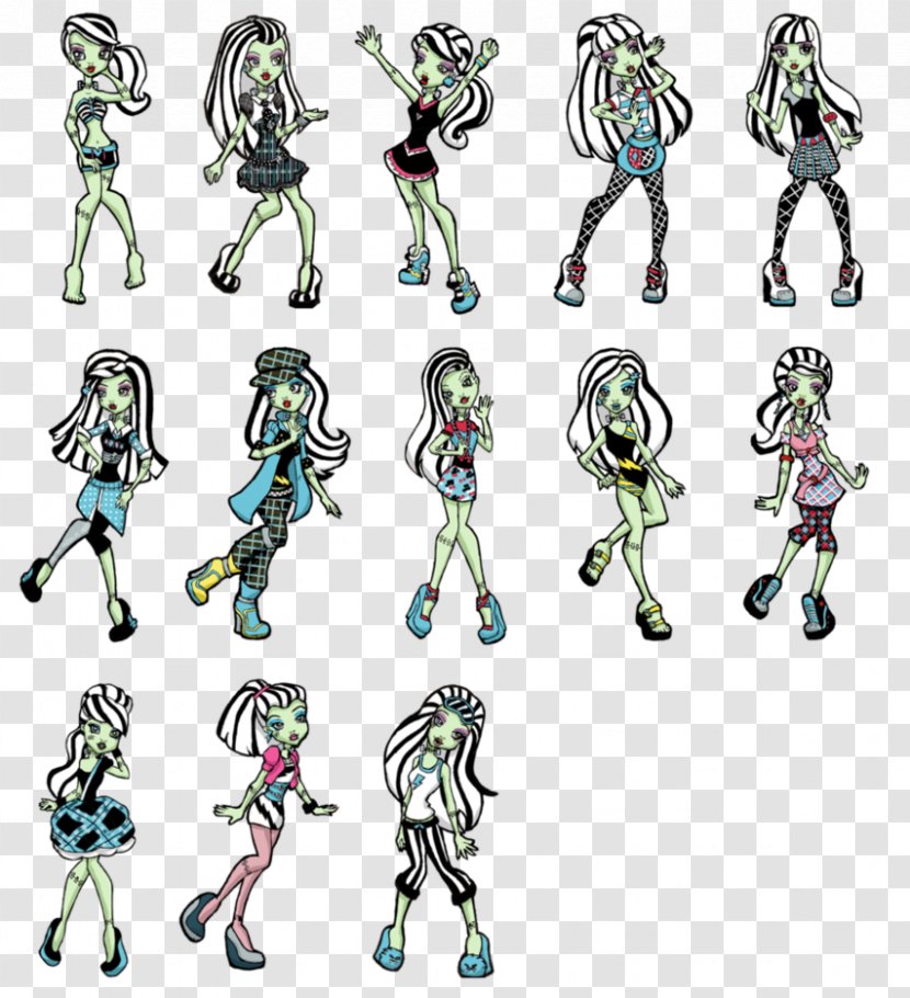 Frankie Stein Monster High Drawing - Mecha Transparent PNG