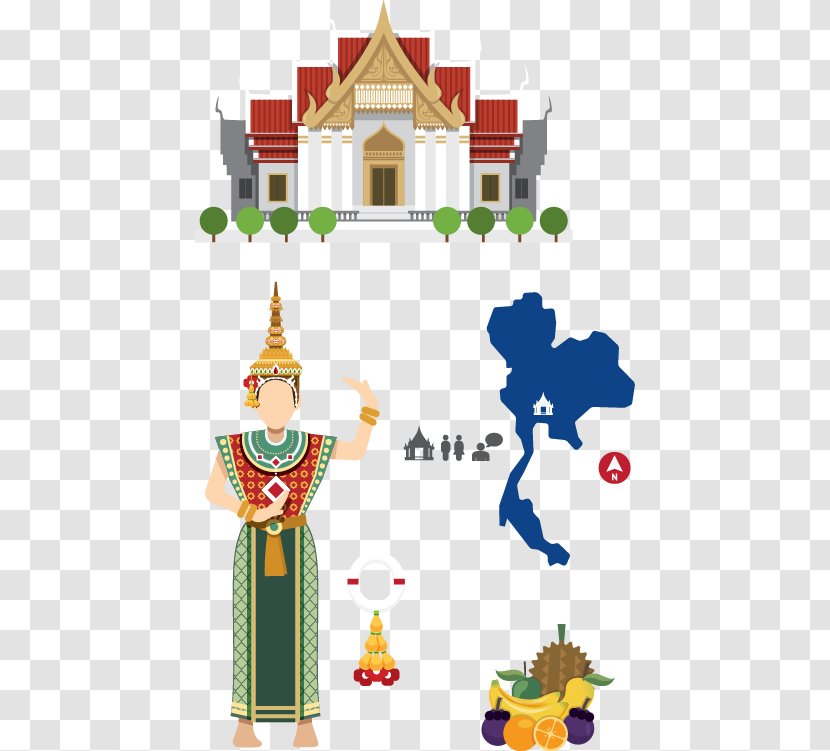 Thailand Royalty-free Clip Art - Flag Of - Travel Flat Material Transparent PNG