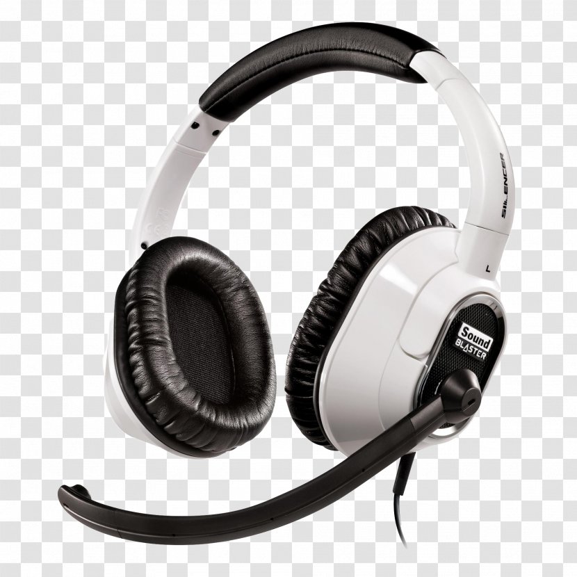 Sound Blaster X-Fi Card Headphones Creative Technology Surround - Electrical Connector - White High-end Transparent PNG