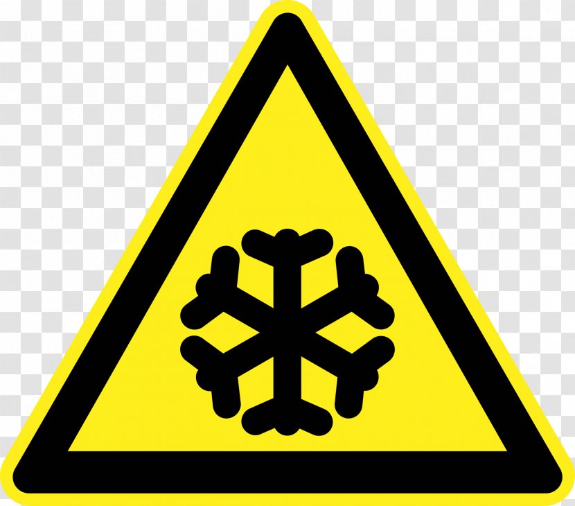 Hazard Symbol Warning Sign - Triangle - Cold Transparent PNG