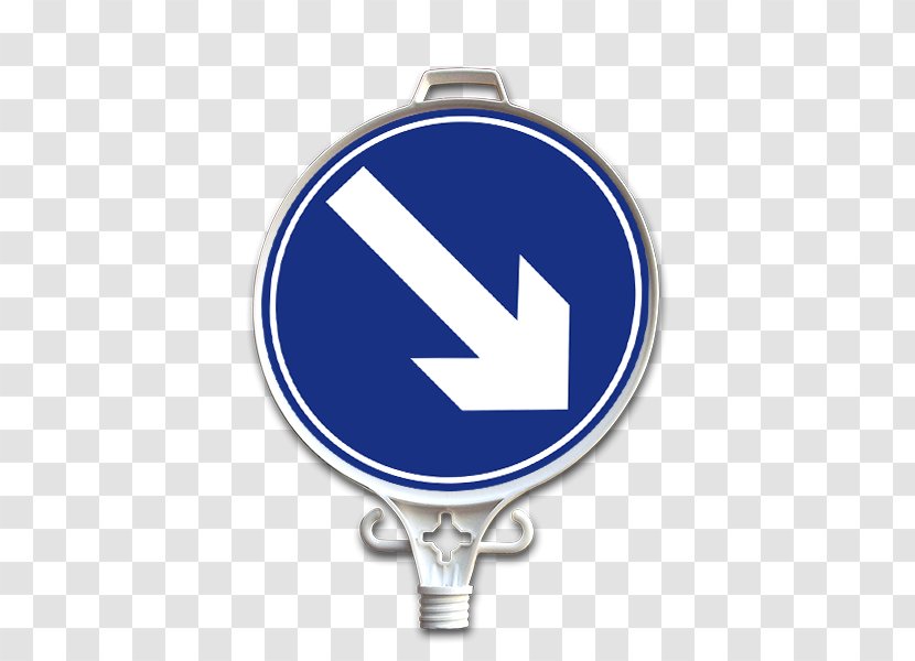 Traffic Sign Road Warning - Electric Blue Transparent PNG