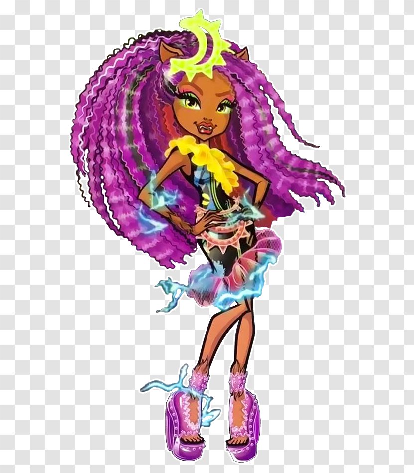 Monster High Doll Electrified Clawdeen Wolf - Monstera Transparent PNG