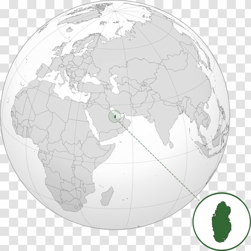 World Map Doha Persian Gulf - Location Transparent PNG