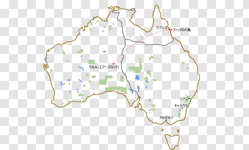 Kings Canyon Cairns Kata Tjuta Uluru Travel - Map - Aat Transparent PNG