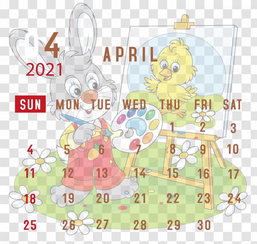 April 2021 Printable Calendar April 2021 Calendar 2021 Calendar Transparent PNG